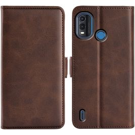 Mobigear Slim Magnet Housse Nokia G11 Plus Etui Porte-Monnaie - Marron