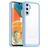 Mobigear Crystal Samsung Galaxy A14 Plastique rigide Coque arrière - Transparent / Bleu