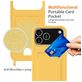 Mobigear Lanyard Card iPhone 17 Pro Coque avec cordon en Silicone et Porte-Cartes - Jaune