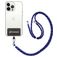 Mobigear Lanyard Cordon de téléphone universel réglable - Blanc / Rouge / Bleu marine