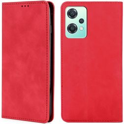 Mobigear Retro Slim Housse Realme 9 5G Etui Porte-Monnaie - Rouge