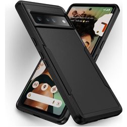Mobigear Heavy Armor Coque Google Pixel 7 Pro Coque arrière Rigide Anti-Chocs - Noir