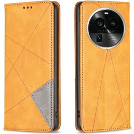 Mobigear Rhombus Slim Housse OPPO Find X6 Pro Etui - Cognac