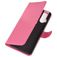 Mobigear Classic Housse Motorola One Hyper Etui Porte-Monnaie - Magenta
