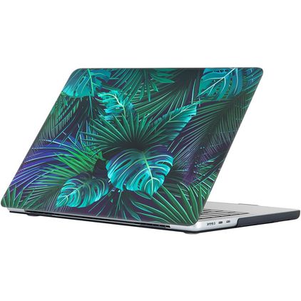 Mobigear Design MacBook Pro 13 Pouces (2016-2023) Coque - Palm Leafs - Model A1706 / A1708 / A1989 / A2159 / A2289 / A2251 / A2338
