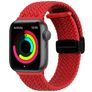 Mobigear Braided Mag Bracelet Nylon Apple Watch Fermeture magnétique - 42/41/40/38 mm - Rouge