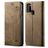 Mobigear Denim Slim Housse Samsung Galaxy A21s Etui Porte-Monnaie - Marron
