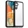 Mobigear Crystal Samsung Galaxy A54 Plastique rigide Coque arrière - Transparent / Noir