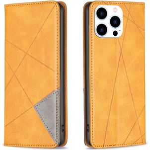 Mobigear Rhombus Slim Housse iPhone 16 Pro Max Etui - Cognac