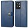 Mobigear Snap Button Housse Realme GT2 Pro Etui Porte-Monnaie - Bleu