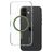 CARE by PanzerGlass Urban Combat iPhone 16 MagSafe Plastique rigide Coque arrière - Transparent / Vert