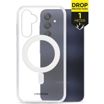 Mobilize Naked Protection Coque Transparente Samsung Galaxy A56 MagSafe Coque arrière Rigide Anti-Chocs - Transparent