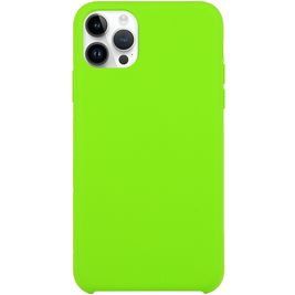 Mobigear Rubber Touch Coque iPhone 15 Pro Coque arrière en Silicone - Citron vert