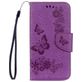 Mobigear Butterfly Housse Samsung Galaxy S8 Etui Porte-Monnaie - Violet