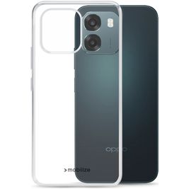 Mobilize Gelly Case Coque Transparente OPPO A6 Coque arrière en TPU Souple - Transparent