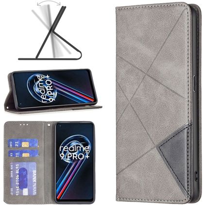 Mobigear Rhombus Slim Realme 9 Pro Plus Étui - Gris