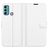 Mobigear Classic Housse Motorola Moto G60 Etui Porte-Monnaie - Blanc