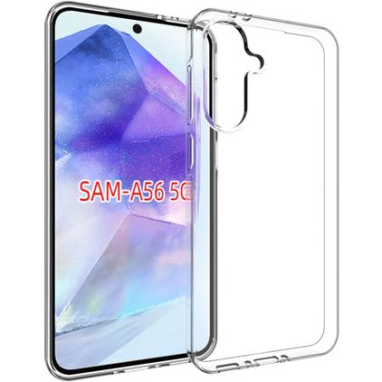 Mobigear Basics Transparent Samsung Galaxy A56 TPU souple Coque arrière - Transparent