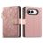 Mobigear Flowers Housse iPhone Duo Etui Porte-Monnaie - Rose
