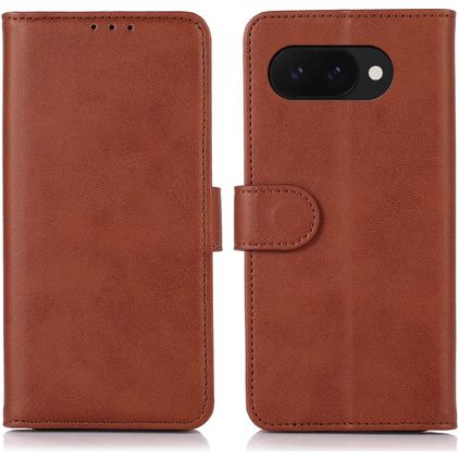 Mobigear Wallet Housse Google Pixel 9a Etui Porte-Monnaie - Marron