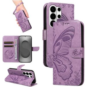 Mobigear Butterfly Housse Samsung Galaxy S26 Ultra Etui Porte-Monnaie - Violet