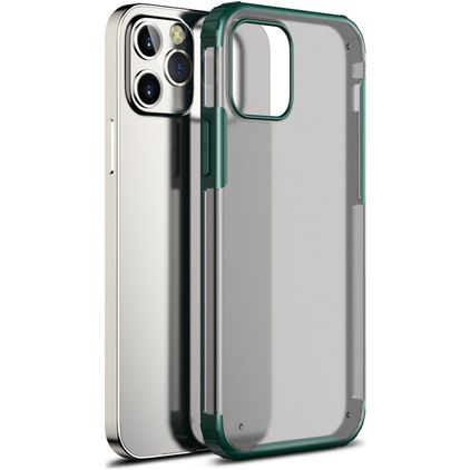 Mobigear Shockproof Coque iPhone 12 Pro Max Coque arrière Rigide Anti-Chocs - Vert