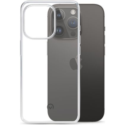Mobilize Gelly Coque Transparente iPhone 14 Pro Coque arrière en TPU Souple - Transparent