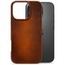 Mobilize Premium Coque iPhone 16 Pro MagSafe Coque arrière en Cuir Véritable - Burned Cognac