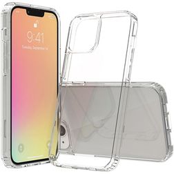 Mobigear Crystal Transparent iPhone 13 Plastique rigide Coque arrière - Transparent