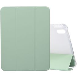 Mobigear Tri-Fold Gel Coque iPad 10 (2022) Etui en TPU,Similicuir + Porte-crayon - Vert