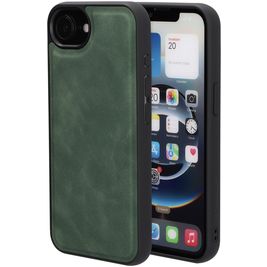 Mobiparts Classic Coque iPhone 16e MagSafe Coque arrière en TPU,Similicuir - Emerald Green