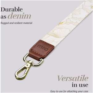 MIO Lanyard - Cordon de téléphone universel ajustable - White Roses