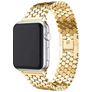 Mobigear Honeycomb Bracelet Acier Apple Watch Fermeture boucle ardillon - 49/46/45/44 mm - Or
