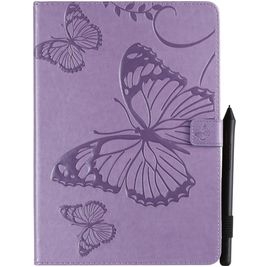 Mobigear Butterfly Coque iPad 9 (2021) Etui + Porte-crayon - Violet