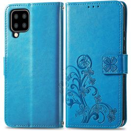 Mobigear Clover Housse Samsung Galaxy A22 5G Etui Porte-Monnaie - Bleu