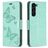 Mobigear Butterfly Housse Samsung Galaxy S24 Plus Etui Porte-Monnaie - Vert