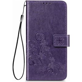 Mobigear Clover Housse Motorola One Fusion Plus Etui Porte-Monnaie - Violet