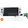Mobigear Nintendo Switch OLED Verre trempé Protection d'écran - Compatible Coque (Lot de 3)