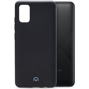 Mobilize Rubber Gelly Coque Samsung Galaxy A02s Coque arrière en TPU Souple - Matt Black