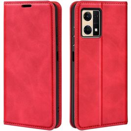 Mobigear Retro Slim Housse OPPO Reno 7 4G Etui Porte-Monnaie - Rouge