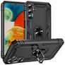 Mobigear Armor Ring Coque Samsung Galaxy A24 Coque arrière Rigide Anti-Chocs avec Anneau-Support - Noir