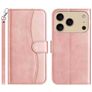 Mobigear S Line Housse iPhone 17 Pro Max Etui Porte-Monnaie - Rose doré