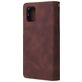 Mobigear Zipper Housse Samsung Galaxy A51 Etui Porte-Monnaie - Marron