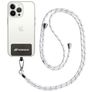 Mobigear Lanyard Cordon de téléphone universel réglable - Noir / Blanc