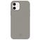 Valenta Snap Luxe Coque iPhone 12 Mini Coque arrière en Cuir Véritable - Gris
