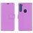 Mobigear Classic Housse Motorola One Fusion Plus Etui Porte-Monnaie - Violet