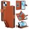 Mobigear Wallet Housse iPhone 15 Plus Etui Porte-Monnaie - Marron