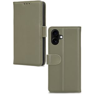 Mobilize Premium Gelly Housse iPhone 16 Plus Etui Porte-Monnaie - Vert
