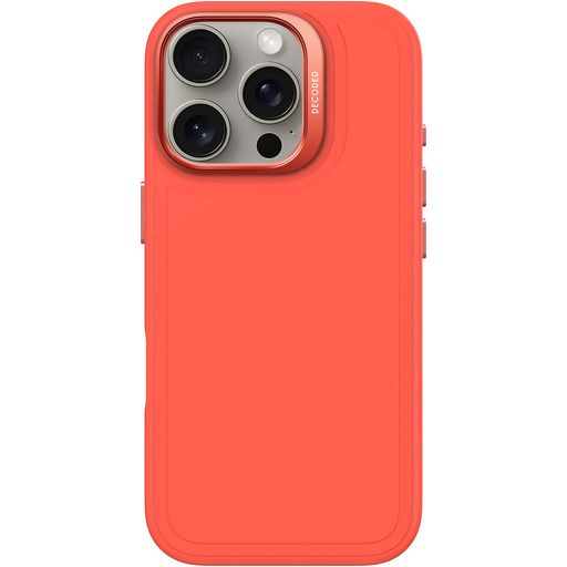 Decoded Stacks Coque iPhone 16 Pro MagSafe Coque arrière en Silicone - Tangerine