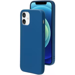 Mobiparts Coque iPhone 12 Coque arrière en Silicone - Blueberry Blue